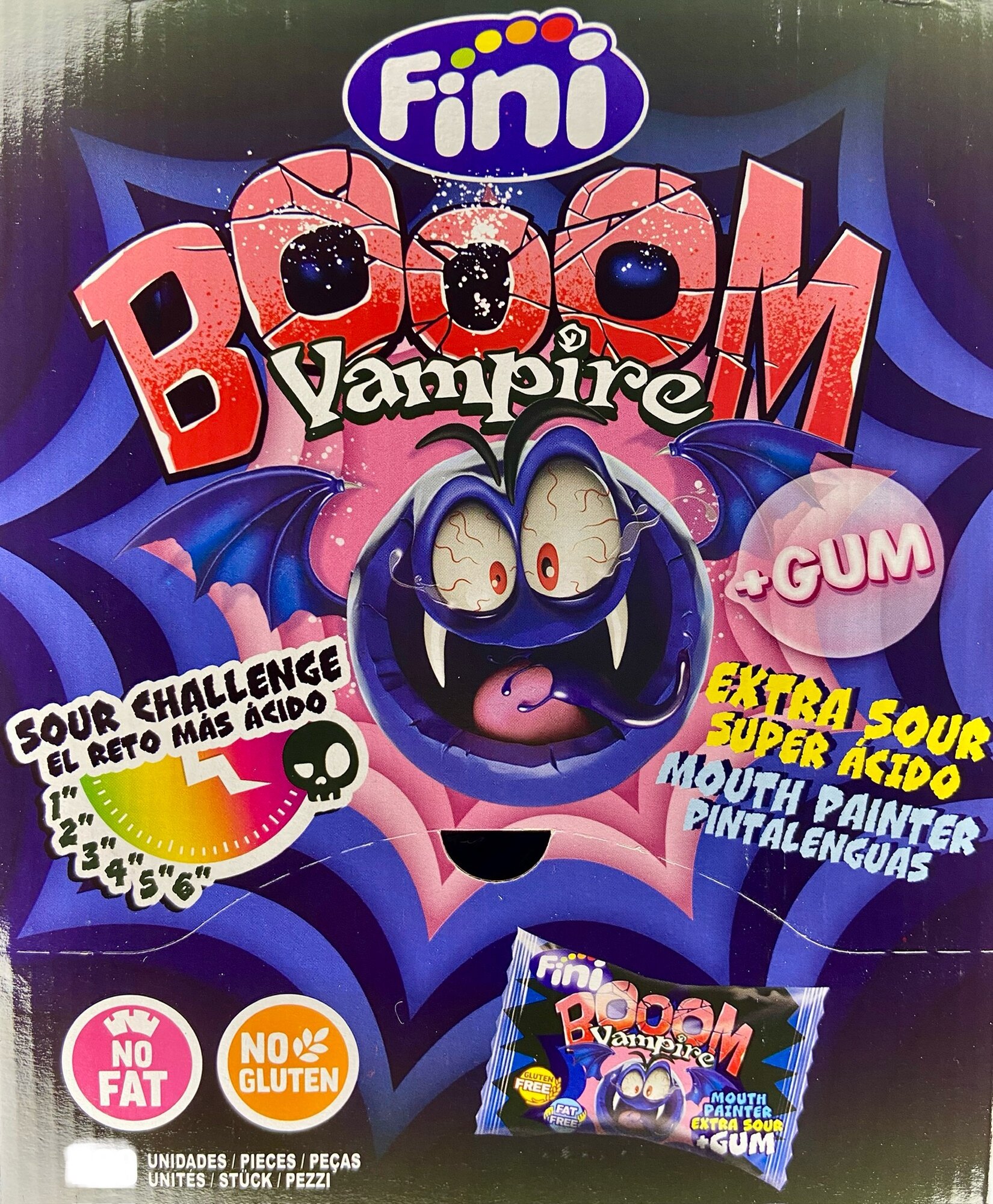 Жев.Резинка ФИНИ BOOM Vampire Extra Sour 5гр Испания