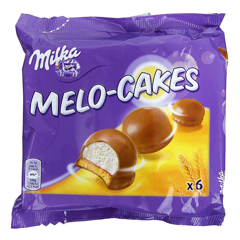 Печенье зефирное Milka Melo Cakes 100гр