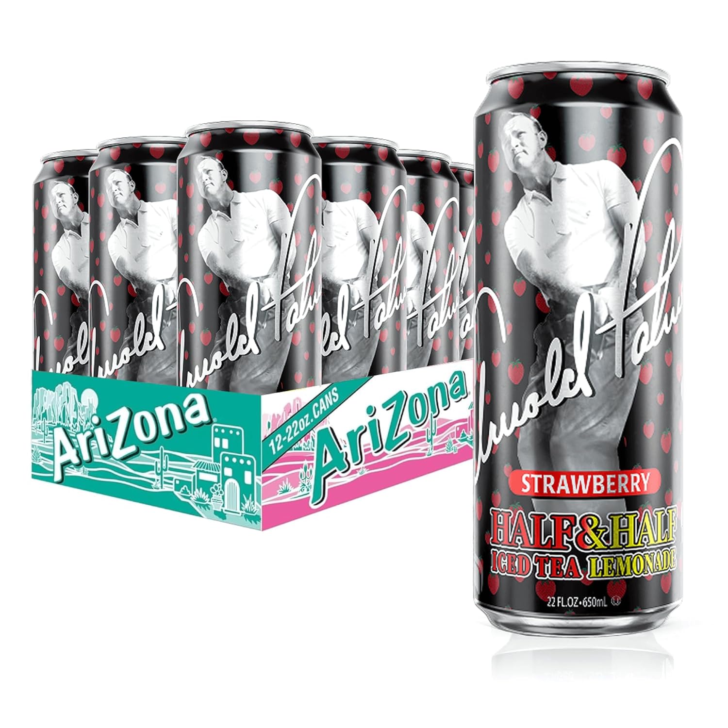 Напиток AriZone LITE HALF&HALF sTRAWBERRY 0.650мл