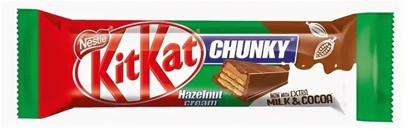 Шоколадный батончик KitKat Chunky Hazelnut 38гр