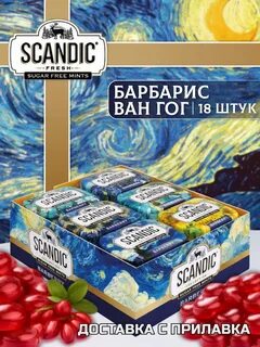 Конфеты SCANDIC без сахара "Барбарис" 14гр.