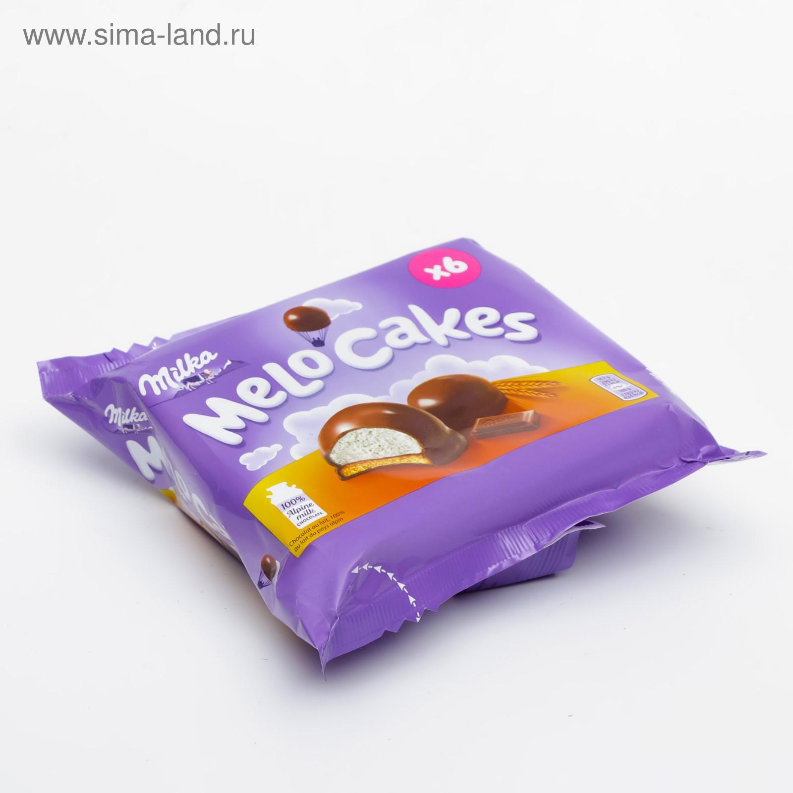 Печенье зефирное Milka Melo Cakes 200гр