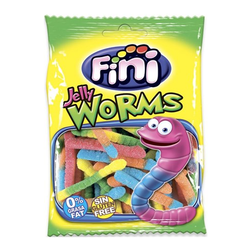 Мармелад FINI JellyWroms Gusanos (Червячки в сахаре) (Испания) 90гр