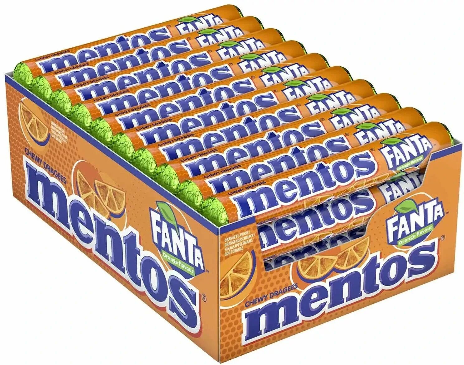 Жев.конфеты Mentos Fanta 37.5гр.