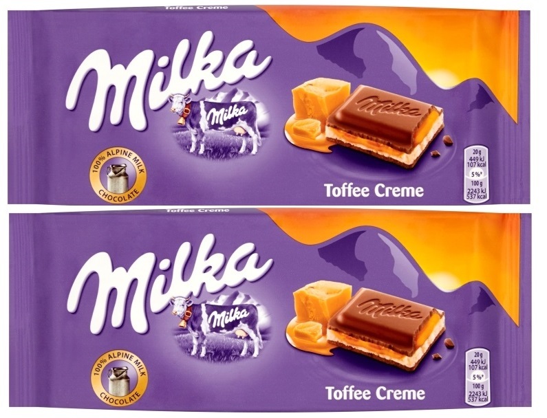 Шоколад Milka Toffee Cream Польша 100гр