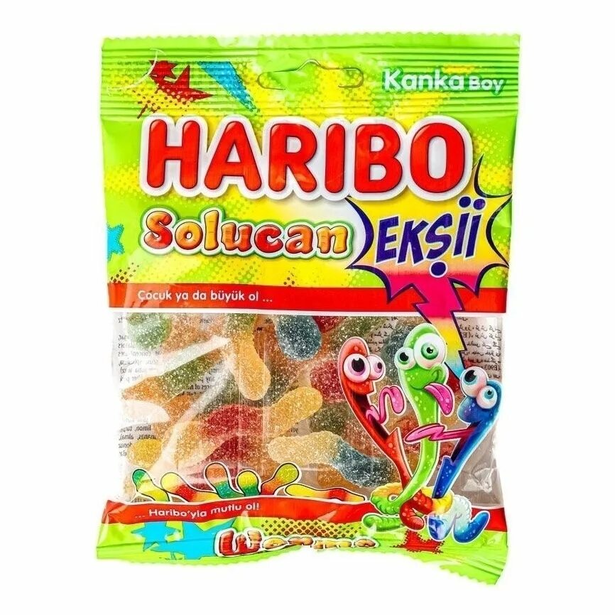 Мармелад Haribo FIZZ WORMS  70гр Турция