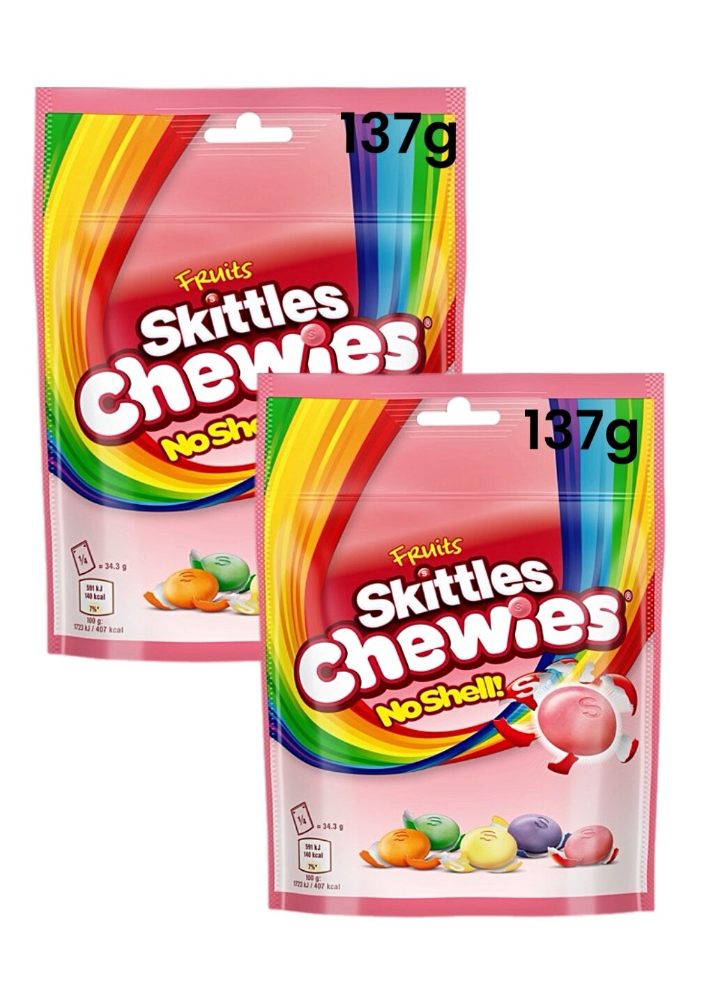 Жев.Конф SKITTLES Chewies Fruits 137гр Ирландия
