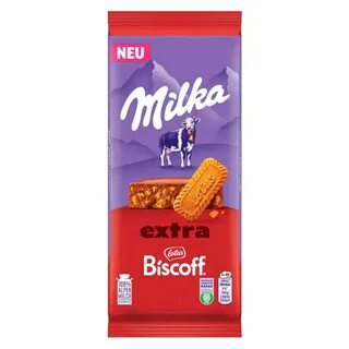 Шок.плитка Milka Extra Lotus Biscoff 190гр