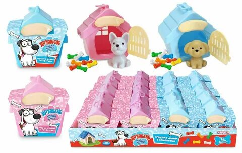 Игрушка Домик с конфетами Дружок 5 гр.