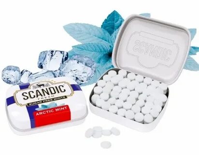 Конфеты SCANDIC без сахара "Арктическая мята" 14гр.