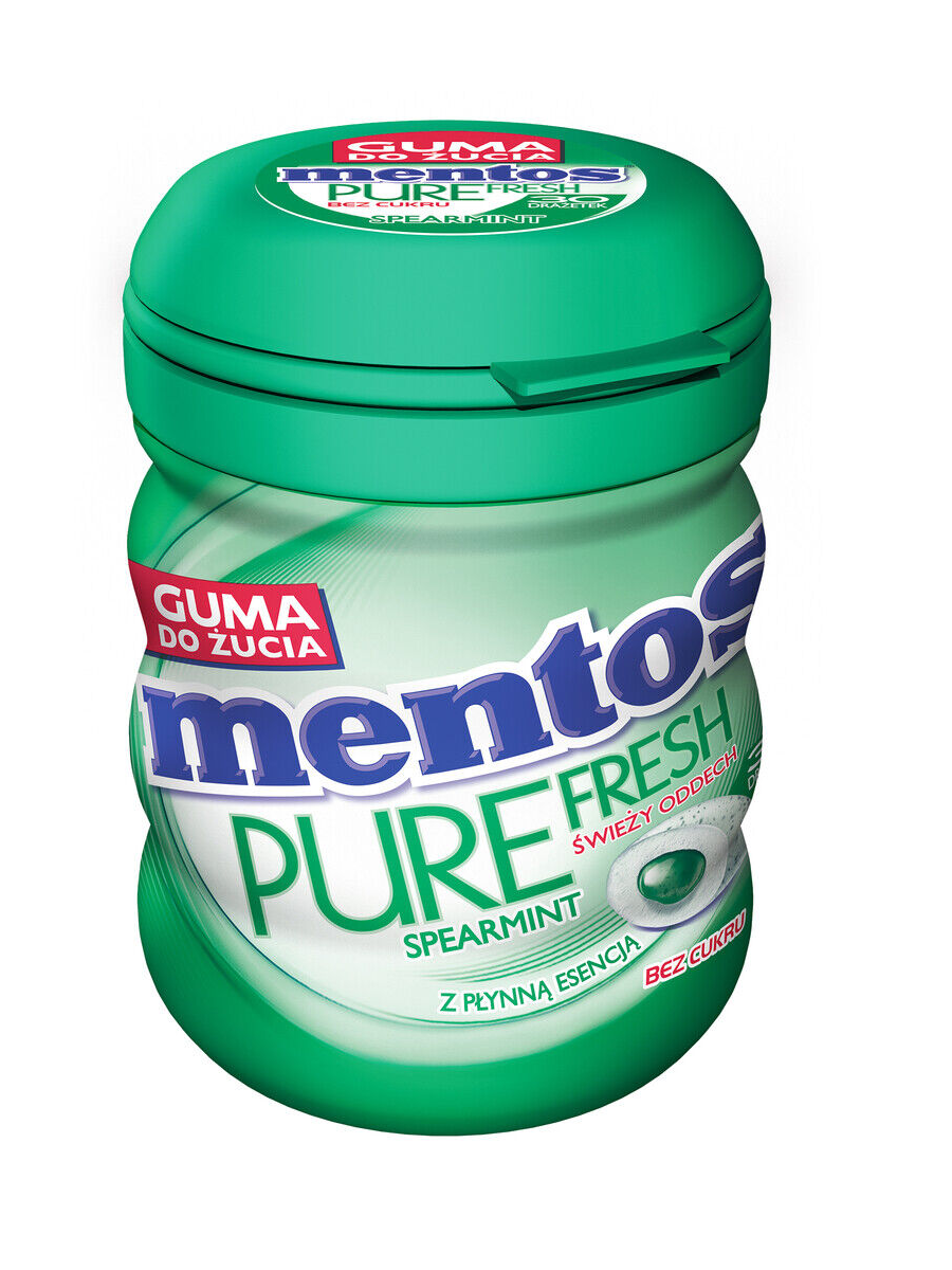 Жев.Рез.Mentos Pure Fresh Spearmint (банка) 60гр Польша