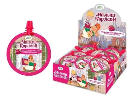 Жидкая конфета-гель со вкусом малины Малыш и карлсон 20гр