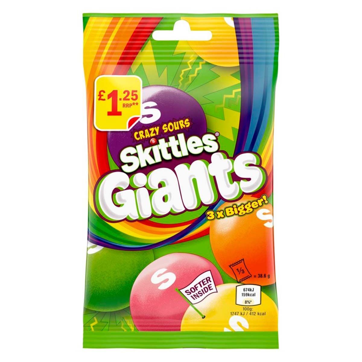 Жев.конфета Skittles Sours Fruits 116гр