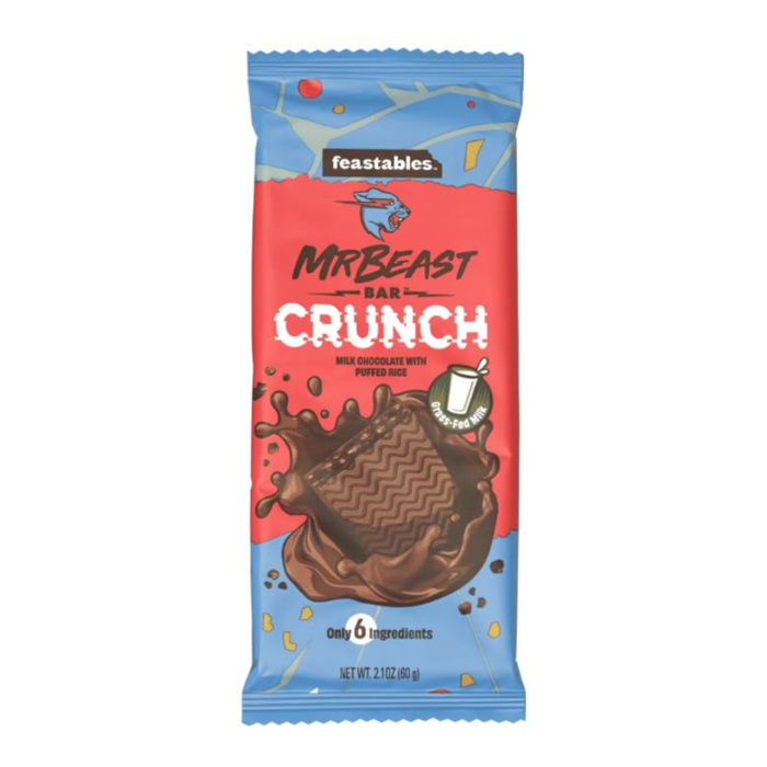 Шоколад MR BEAST MILK CRUNCH PUFFED RICE 60гр (США)