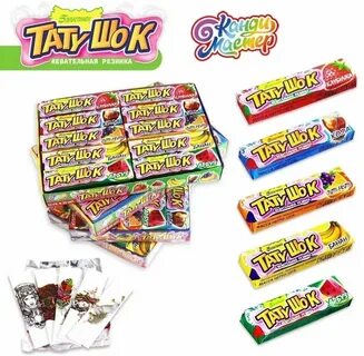 Жевательная резинка тату шок 12,5 гр 