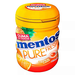 Жев.рез. Mentos Pure Fresh Tropical (банка) 60гр Польша