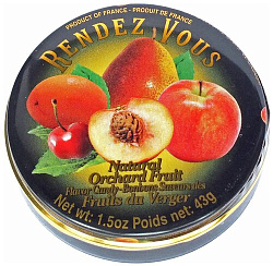 Леденцы Rendez Vous Садовые фрукты 43гр