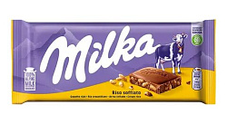 Шоколад Milka Riso soffiato Польша 90гр