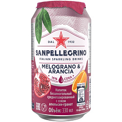 напиток газ SANPELLEGRINO гранат апельсин 0,330