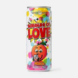 Чайный напиток Bubblies of Love Peach 320ml ж/б