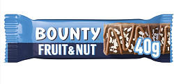 Шок.батончик BOUNTY FRUIT&NUT Баунти с фруктами и орехами 40гр