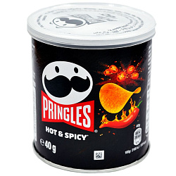 Чипсы PRINGLES Hot Spicy со вкусом острого перца 40гр Европа