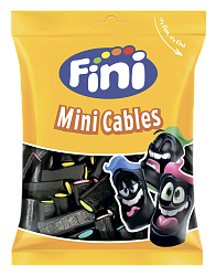 Мармелад FINI Tubes Mini Black (Ассорти Лакрица мини Кабели) 90гр Испания