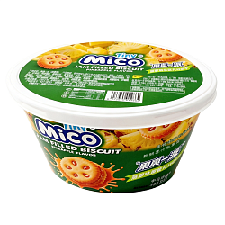 Печенье Tiny Mico Jam Filled Biscuit Pineapple вкус ананас 93гр Китай