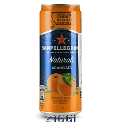 Напиток SANPELEGRINNO жб 0,33 aranciata 