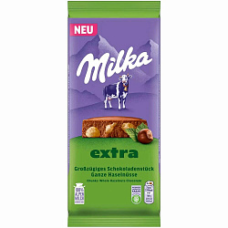 Шок.плитка Milka Extra Нуссет 190гр