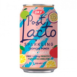 Газ.напиток OKF Post Lacto Tropical Punch zero sugar(без сахара)350мл