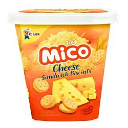 Печенье Tiny Mico Cheese Sandwich Biscuits вкус сыра 72гр Китай