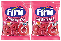 Мармелад FINI Strawberry Rings (КлубничныеКольца) 90гр Испания