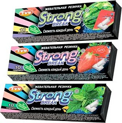 Жевательная резинка Strong 10 подушек