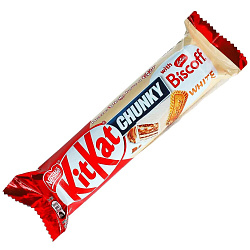 Батончик KitKat 42гр CHUNKY Biscoff WHITE