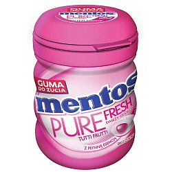 Жев.рез. Mentos Pure Fresh Tutti Frutti (банка) 60гр Польша
