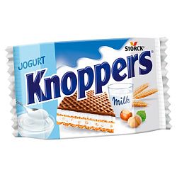 Вафельное печенье Knoppers Joghurt 25гр Польша