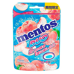 Конфеты Жев.Mentos DUO Peach Soda 45гр Корея