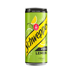Напиток Schweppes Lemon Zero (Швепс Лимон Зеро) 330мл