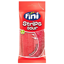 Мармелад FINI Strips Sour (Пластинки Клубника в сахаре) 90гр Испания