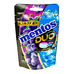 Конфеты жев.Mentos DUO Grape Soda 45гр Корея