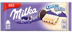 Шок.плитка Milka Oreo White (Милка Орео Вайт) 100гр