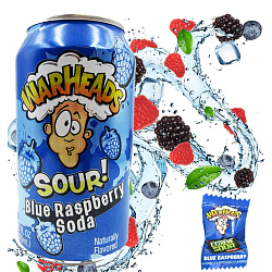 Напиток газ. Warheads Sour Blue Raspbberry Soda 355ml