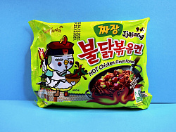 Лапша Samyang 140г Хот Чикен Рамен Чаджанг острая со вкусом курицы в бобовом соусе 
