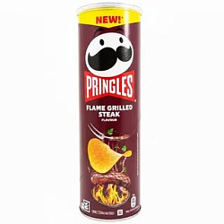 Чипсы PRINGLES Flame Grilled Steak 165гр Европа