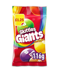 Жев.конфета Skittles Giants Fruits 116гр