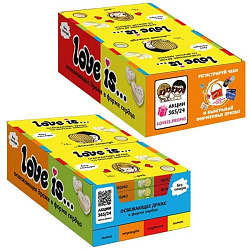 Освежающие конфеты Love is со вкусом лимона в блистере коробка10,8гр