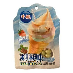 Драже цветные бобы  Ice Cream 28гр