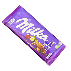 Шок.плитка Milka Raisin&Nut (Милка Изюм с фундуком) 90гр